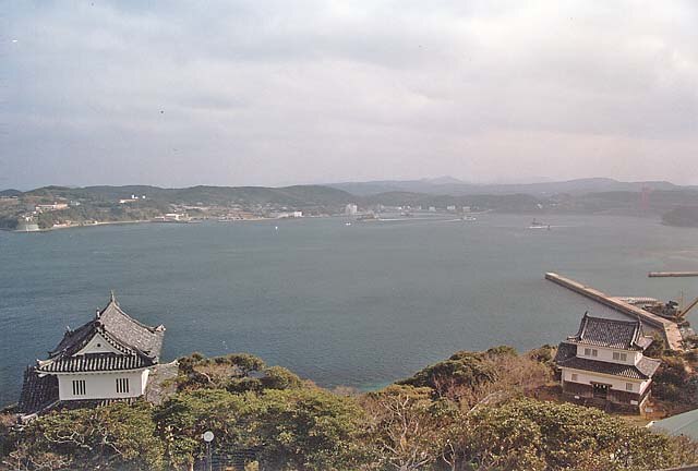 View of Hirado bay from Hirado castle, 2006