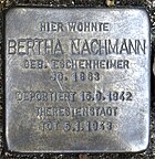 Hofheim am Taunus Stolperstein Bärengasse 5 Bertha Nachmann.jpg