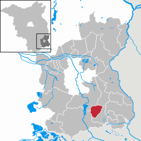 Poziția Hornow-Wadelsdorf pe harta districtului Spree-Neiße