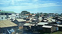 Slums am Rand von Phnom Penh