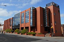 Headquarters of the Institution of Chemical Engineers (IChemE) in Rugby. IChemE headquarters, Railway Terrace, Rugby 4.21.jpg