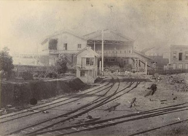 Ipswich Railway Station in 1865