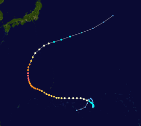 Map plotting the storm's track and intensity, according to the Saffir-Simpson scale

Map key
Saffir-Simpson scale
.mw-parser-output .div-col{margin-top:0.3em;column-width:30em}.mw-parser-output .div-col-small{font-size:90%}.mw-parser-output .div-col-rules{column-rule:1px solid #aaa}.mw-parser-output .div-col dl,.mw-parser-output .div-col ol,.mw-parser-output .div-col ul{margin-top:0}.mw-parser-output .div-col li,.mw-parser-output .div-col dd{page-break-inside:avoid;break-inside:avoid-column}
.mw-parser-output .legend{page-break-inside:avoid;break-inside:avoid-column}.mw-parser-output .legend-color{display:inline-block;min-width:1.25em;height:1.25em;line-height:1.25;margin:1px 0;text-align:center;border:1px solid black;background-color:transparent;color:black}.mw-parser-output .legend-text{}
Tropical depression (<=38 mph, <=62 km/h)

Tropical storm (39-73 mph, 63-118 km/h)

Category 1 (74-95 mph, 119-153 km/h)

Category 2 (96-110 mph, 154-177 km/h)

Category 3 (111-129 mph, 178-208 km/h)

Category 4 (130-156 mph, 209-251 km/h)

Category 5 (>=157 mph, >=252 km/h)

Unknown
Storm type
Tropical cyclone
Subtropical cyclone
Extratropical cyclone / Remnant low / Tropical disturbance / Monsoon depression Isa 1997 track.png