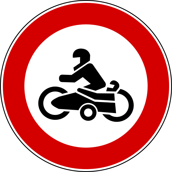 File:Italian traffic signs - divieto di transito motocarrozzette.svg