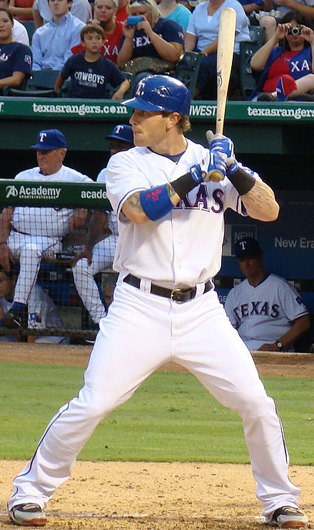 Josh Hamilton set the single-season batting average record (.359) in 2010.