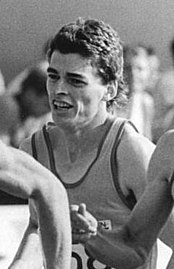 Jens-Peter Herold (im hier abgebildeten Rennen) – unter anderem Olympiadritter von 1988 – belegte diesmal Rang sechs