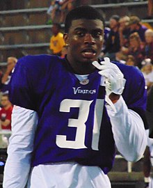 McKinnon with the Minnesota Vikings in 2014 Jerick McKinnon 2014 MV TC.jpg