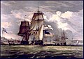 John Christian Schetky, H.M.S. Shannon Leading Her Prize the American Frigate Chesapeake into Halifax Harbour (c. 1830).jpg