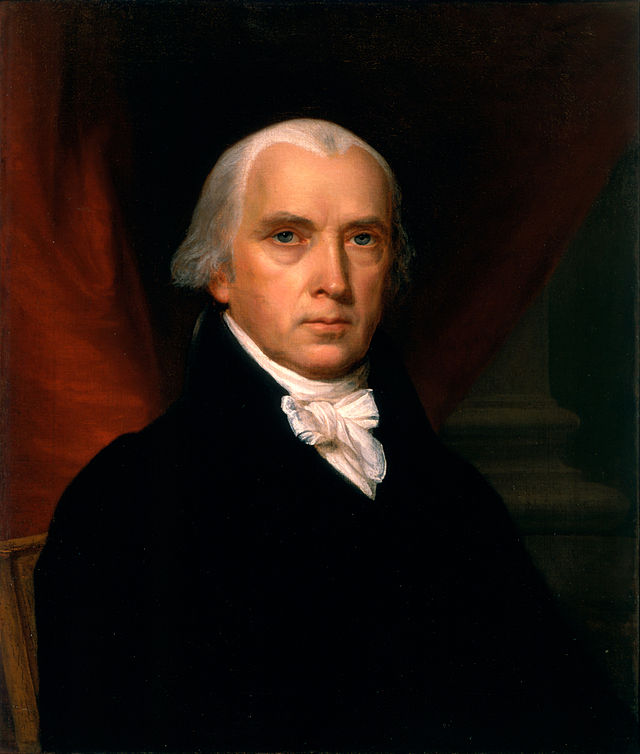 Портрет Джеймса Медісона роботи художника Дж. Вандерліна (1816)