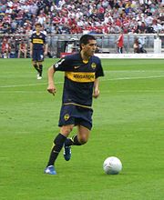 Roman Riquelme was both, top scorer and best player of his team to win the 2007 Copa Libertadores Juan Riquelme beim Audi Cup.jpg