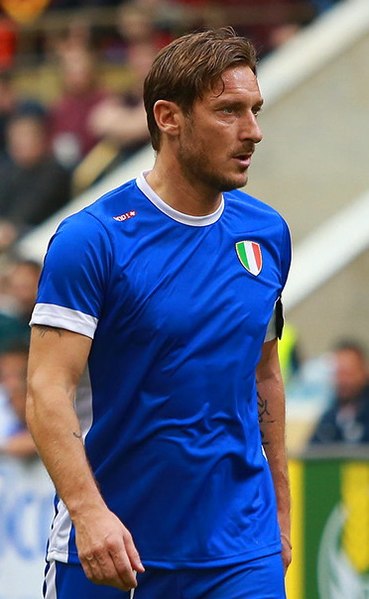 Totti in a charity match in 2018