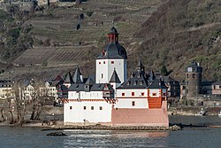 Tilman2007 mit Burg Pfalzgrafenstein bei Kaub