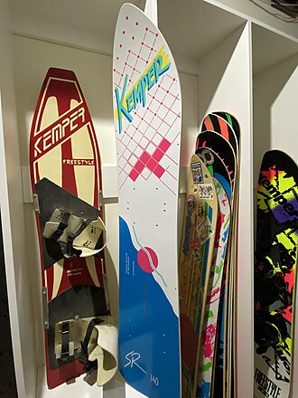 The first two snowboard models created by David Kemper Kemper Snowboards.jpg