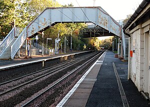 Kilpatrick stasiun kereta api, Barat Dumbarton, Scotland.jpg