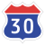 Korea Expressway No.30.svg