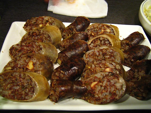 Sundae, a Korean blood sausage