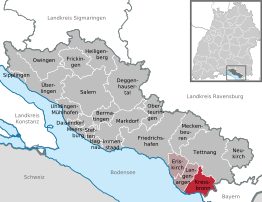 Kaart van Kressbronn am Bodensee