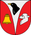 escudo de la ciudad de Krukow (Schleswig-Holstein, Alemania).