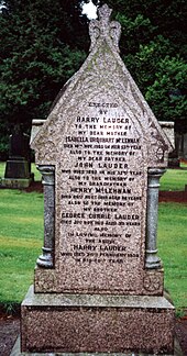 Sir Harry Lauder's Grave, Bent Cemetery, Hamilton, South Lanarkshire