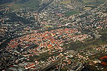 Luftbild der Altstadt von Lemgo