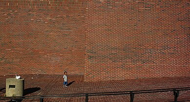 Exterior wall of Boston City Hall, 2005