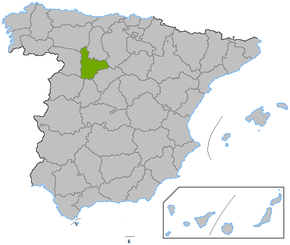 Poziția regiunii Valladolid