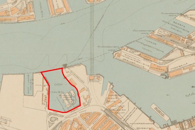 File:Location of former Dokhaven in Port of Rotterdam.png