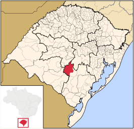 Kaart van Caçapava do Sul