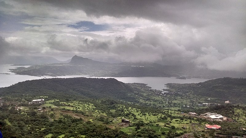 File:Lohagad Mountain top view 7.jpg