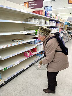 Looking for soap, Sainsbury's, north London 12 March 2020.jpg