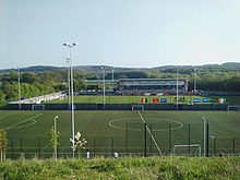 The University Stadium in 2018 Loughborough University Stadium.jpg