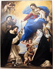 Madonna del Rosario di Luca Giordano, sala 103