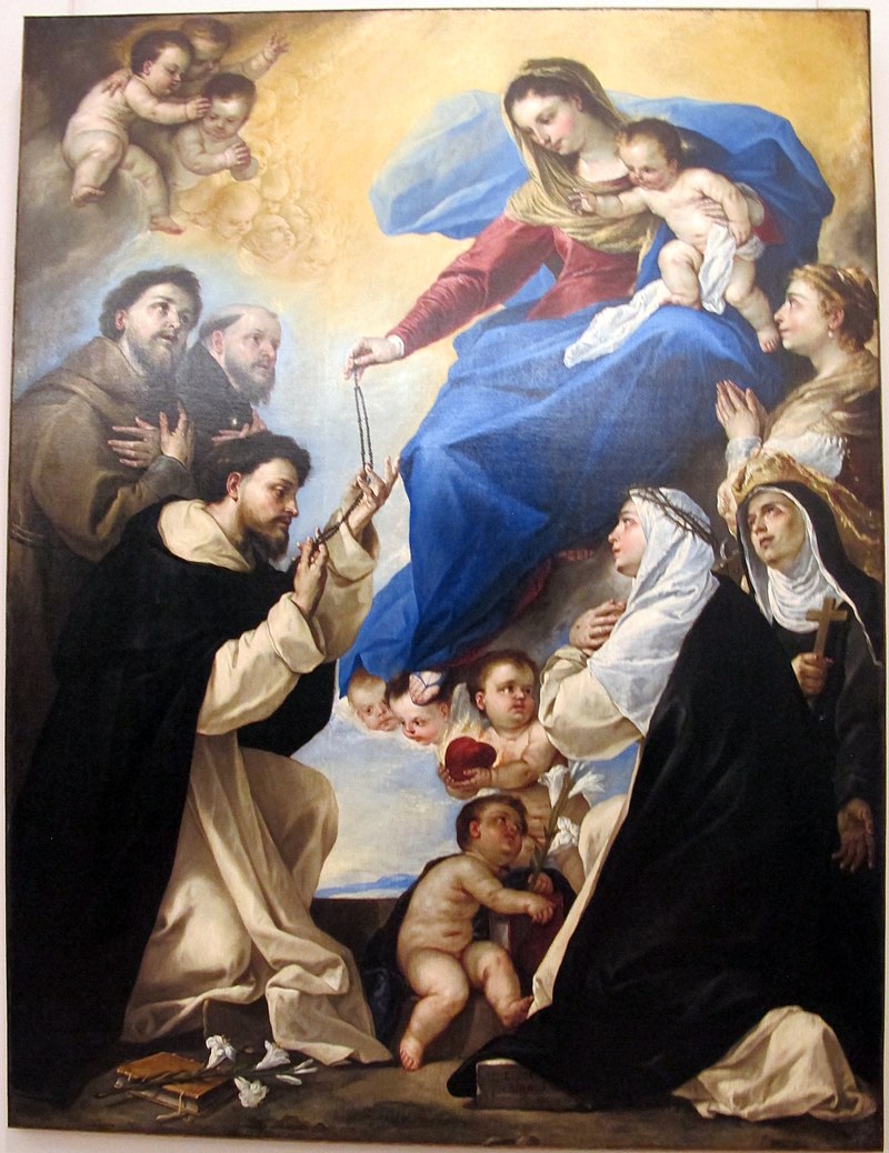 Luca giordano, madonna del rosario, 1657, Q492.JPG