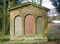 Memorial to the MacDowalls of Garthland, latter day owners of the Castle Semple estate. MacDowalls of Garthland and Castle Semple - family memorial.JPG