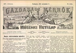 A Magyar Elektrotechnikai Egyesület első közgyűléséről híradás. Gazdasági Mérnök, 1901.