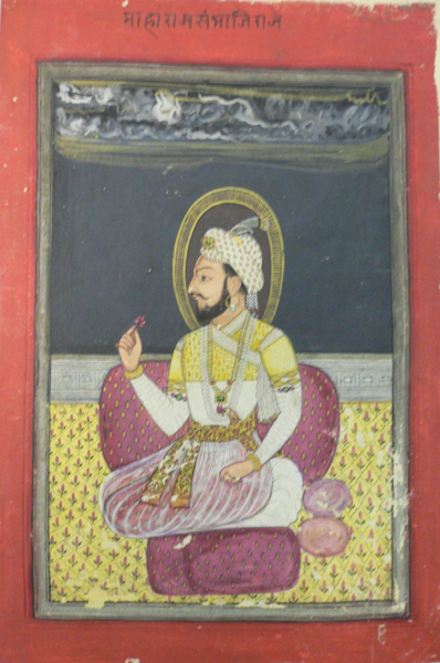 File:Maharaja Sambhajiraje, late 17th century.png