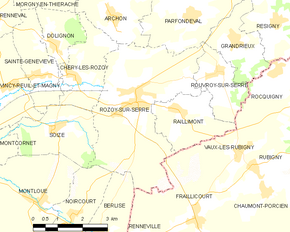 Poziția localității Rozoy-sur-Serre