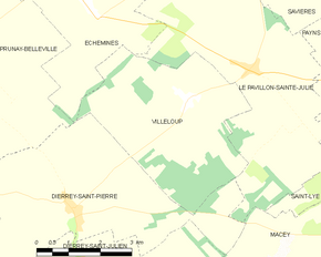 Poziția localității Villeloup