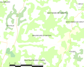 Poziția localității Beauregard-et-Bassac