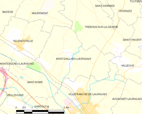 Poziția localității Montgaillard-Lauragais