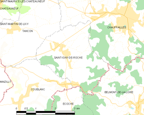 Poziția localității Saint-Igny-de-Roche
