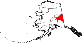 Localisation de Southeast Fairbanks Census Area, Alaska