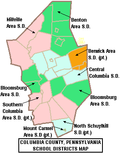 Thumbnail for File:Map of Columbia County Pennsylvania School Districts.png