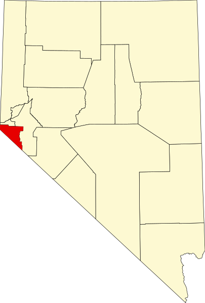 صورة:Map of Nevada highlighting Douglas County.svg