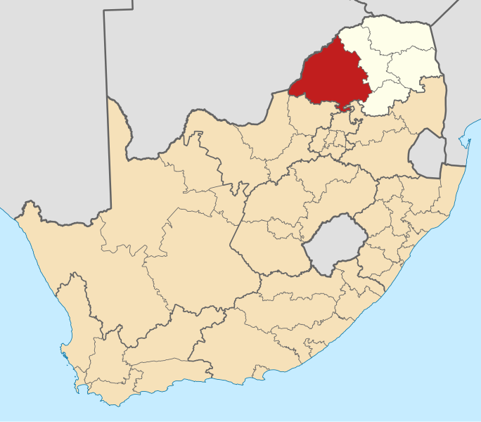 File:Map of South Africa with Waterberg highlighted (2011).svg