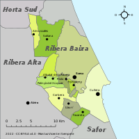Municipalities of Ribera Baixa