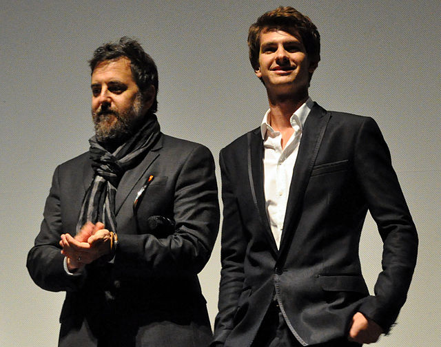 Romanek and star Andrew Garfield at a screening of Never Let Me Go at the 2010 Toronto International Film Festival
