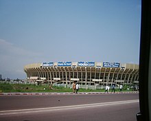 Stade des Martyrs in Kinshasa, Democratic Republic of the Congo, hosted the second leg. Martyrs stadium.jpg