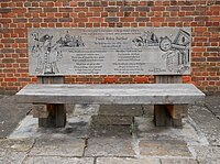 Memorial Bench in the Garden of Eastgate House, Rochester.jpg