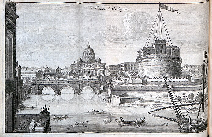 Nieuwe reize van Misson na en door Italien, 1724 – Roma, Castel Sant'Angelo
